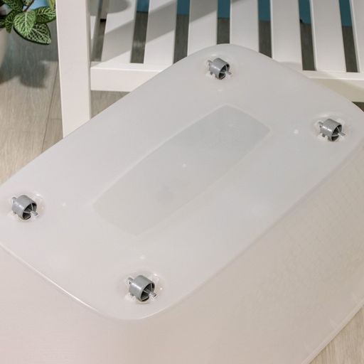 Контейнер для хранения с крышкой, 56 л, 60×40×36 см, на колёсиках, прямоугольный, МИКС