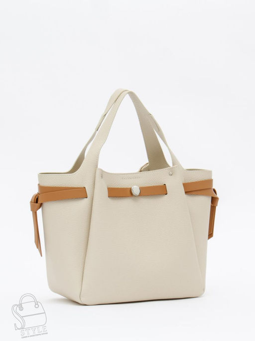 Сумка женская кожаная 52982OS off white Polina&Eiterou в Новосибирске