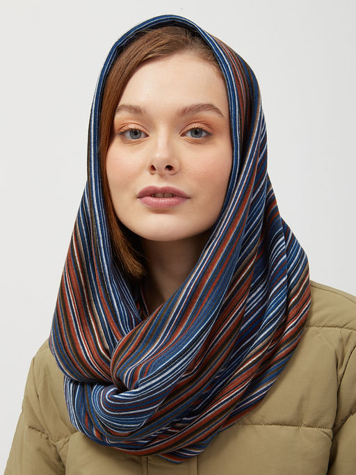 в составе ШЕРСТЬ Нарядный шарф-снуд - Tantino фото 4