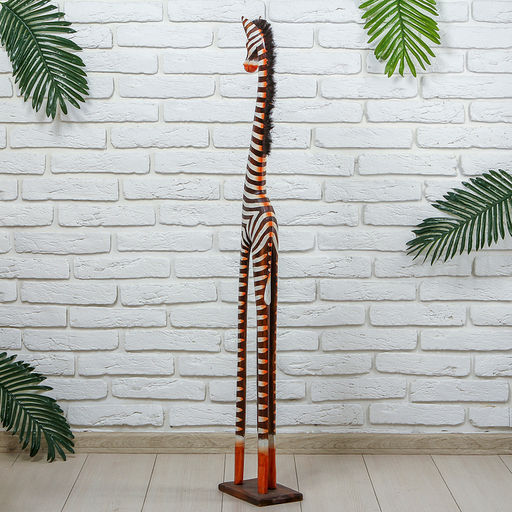Сувенир «Зебра», 20×12×120 см, дерево