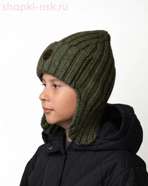 12689/2 MBU Ушанка для мальчика флис (52-56)