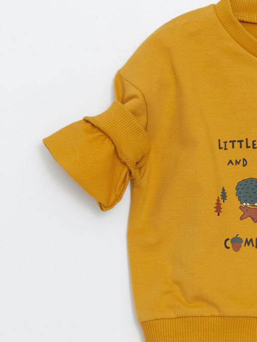 Bisiklet Yaka Bask?l? Sweatshirt 2li - Waikiki фото 3