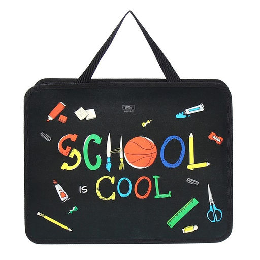 Папка для труда, А4, пластиковая, 33×26×7.5 см, School, МИКС