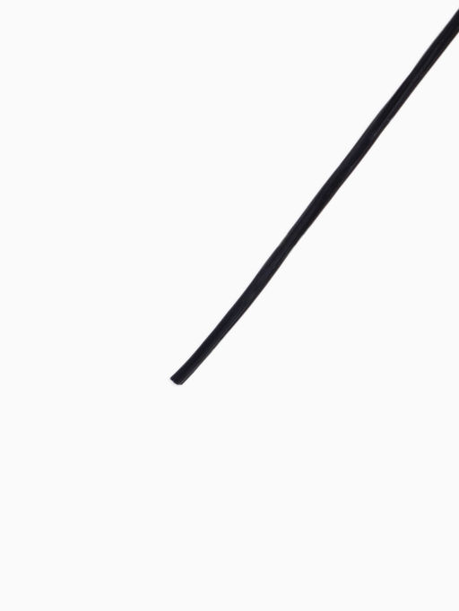 Нить силиконовая (резинка), плоская 1 мм, L=50 м, чёрная