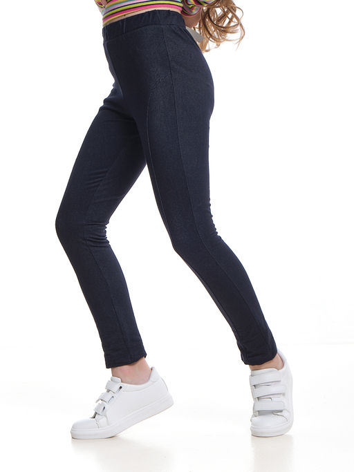 Бриджи для девочки спортивные детская одежда лосины домашние UD 6834 т.синий - Mini maxi фото 6