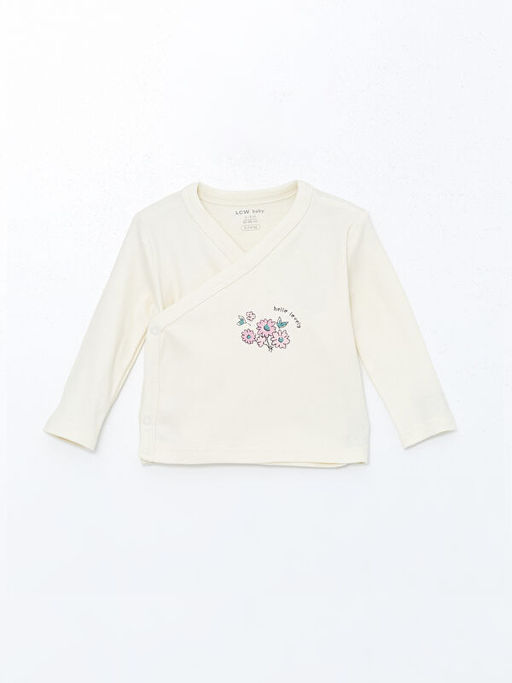 V Yaka ?i?ekli K?z Bebek Ti??rt