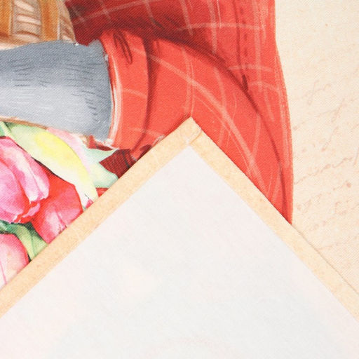 Набор 8 марта: полотенце 40?73 см, саржа 190 г/м?, формочки для печенья - Этель фото 3