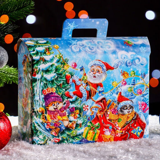 Цена за 5 шт. Подарочная коробка Сундучок 25 х 9 х 19,5 см - Simaland фото 2