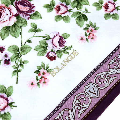 "Япония-2013" Полотенце махровое 70х140см, плотность 300гр/м2, 100% хлопок, "Чайная роза", фиолетовый, Bolangde (Китай)