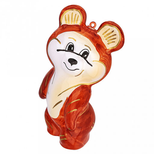 Елочная игрушка фигурка стеклянная Мишка, h11,5см, ручная художественная роспись, подарочная упаковка (Россия) - Домашняя мода фото 5