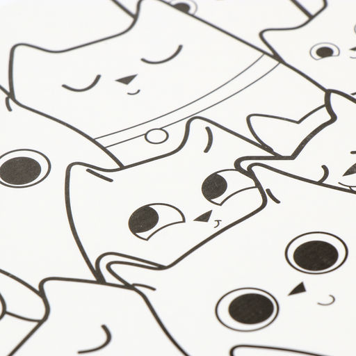 Магнит-раскраска многоразовая «Котики», 14.8×21 см