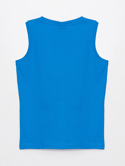 Bisiklet Yaka Bask?l? Erkek ?ocuk Atlet - Waikiki фото 2