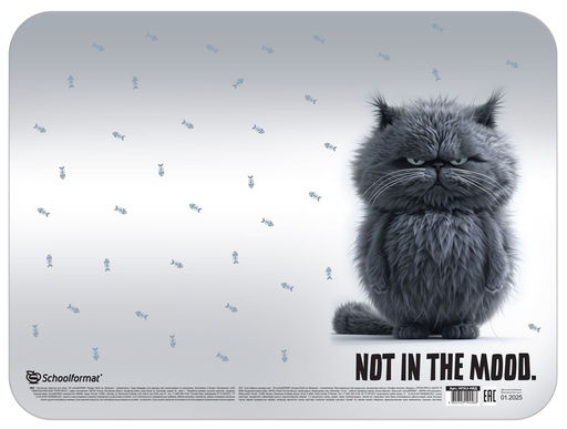 Цена за 2 шт. Настольное покрытие детское 320*430мм "Не в духе" с принтом (Schoolformat, НПА3-НВД, 259604)
