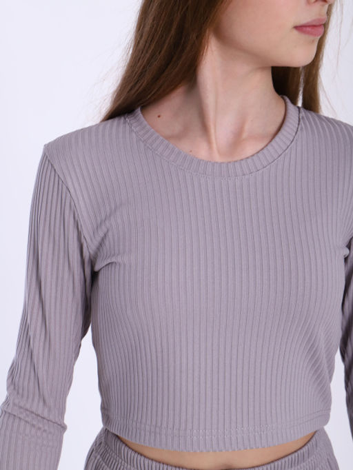 Лонгслив "Джулия" серый