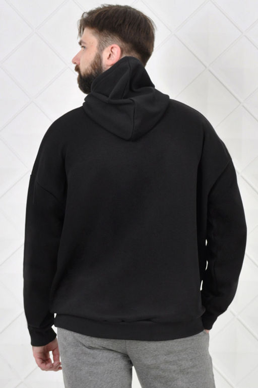 Арт. 6584 Толстовка мужская 46-54 (5 шт) Цвет:черный - Идеал фото 2