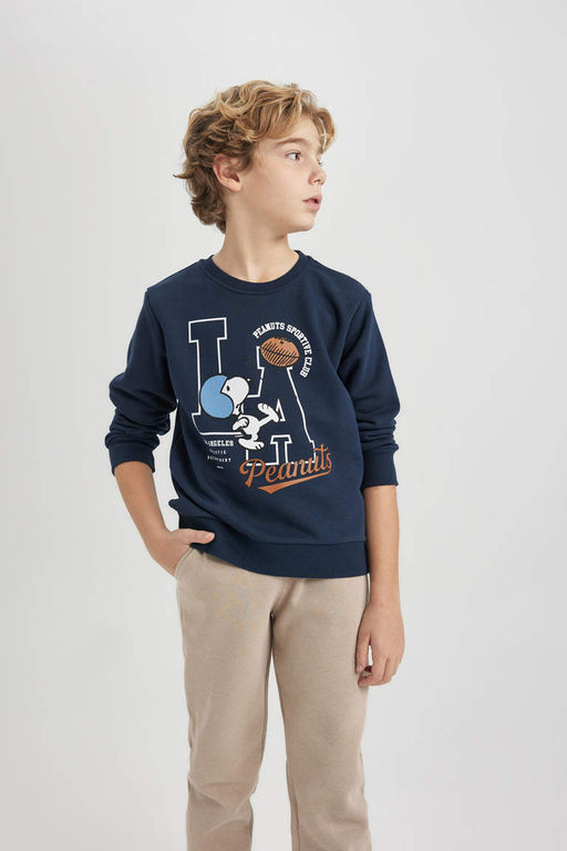 Толстовка Boy Snoopy с круглым вырезом - Defacto фото 4