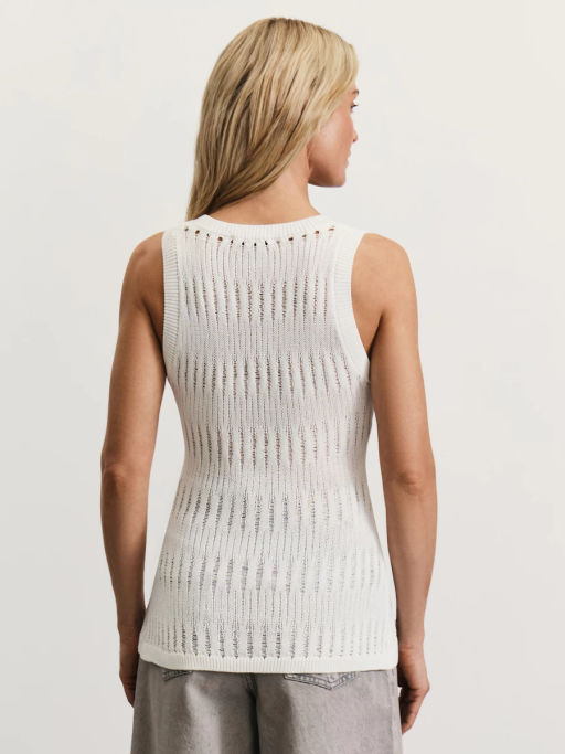 Майка ажурной вязки из вискозы / Zarina  фото 5