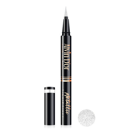 Alvin Dor AD-52 Лайнер стойкий для век металлик metallic liquid liner 24h high тон 02белый