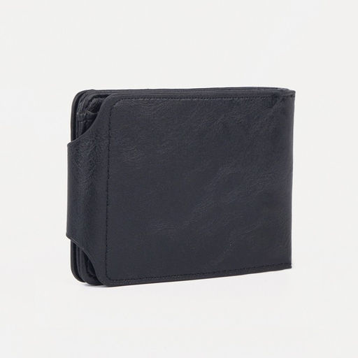Портмоне на магните, для купюр, для карт, для монет, цвет чёрный - Simaland фото 2