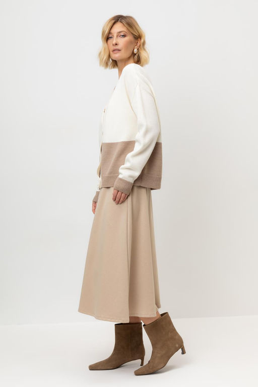 ЕВТ 7023/темно-бежевый юбка жен