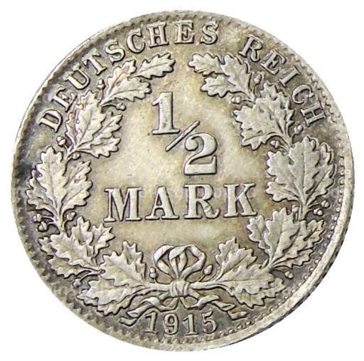 1/2 марки 1915 года D Германия