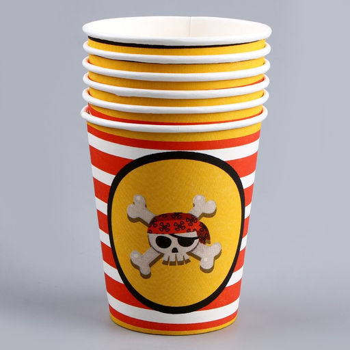 Посуда одноразовая бумажная для праздника «С праздником!»