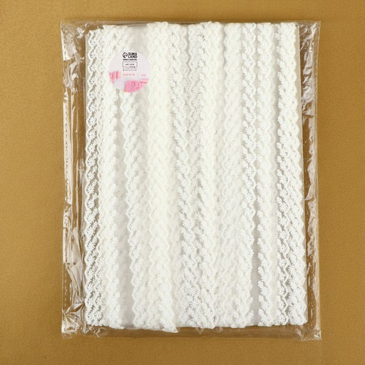 Кружево на сетке, 45 мм, 14±1 м, белое