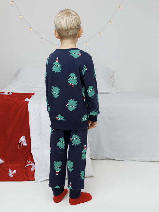 К 1663/синий 1410 Н149 пижама дет