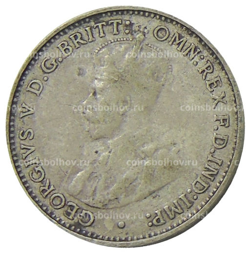 Монета 3 пенса 1936 года Австралия