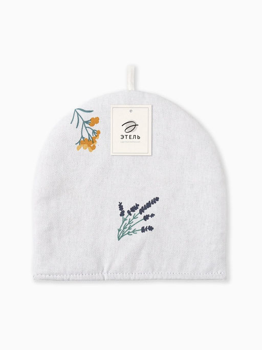 Грелка на чайник Этель Полевые цветочки 28?28 см, рогожка 176 г/м?, 100% хлопок