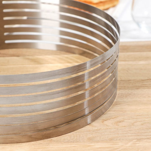 Форма для выкладки и выпечки с регулировкой размера, d=25-30 см, серебристая - Simaland фото 2