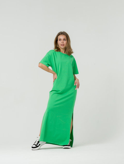 260 Платье Макси, зеленый - Knitka wear фото 9