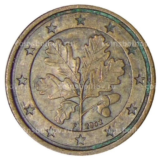 1 евроцент 2002 года F Германия