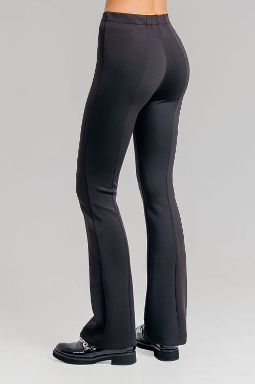 Арт.11812 Легинсы женские клеш 44-54 (6 шт) Цвет:черный - Калинка фото 3