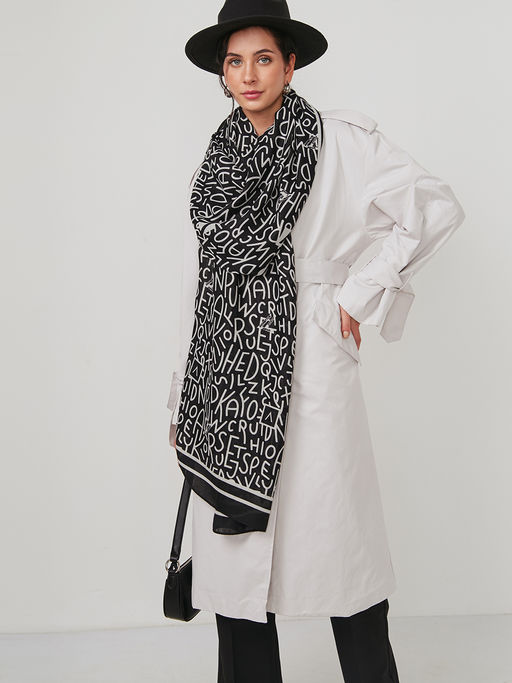 Большой, мягкий, тонкий и очень нежный двусторонний палантин - Tantino фото 5