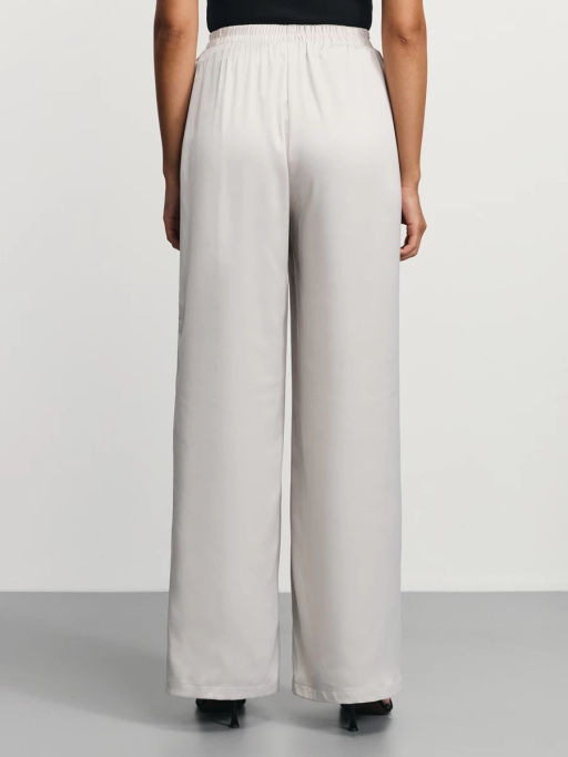 Широкие атласные брюки / Zarina  фото 4