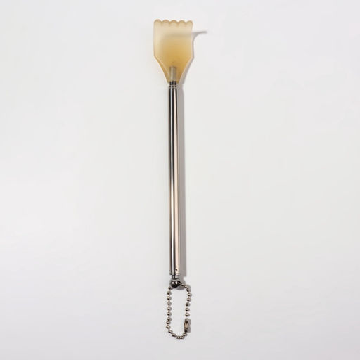 Цена за 3 шт. Массажёр - чесалка, с раздвижной ручкой, с подвесом, 20/42 см, жёлтый