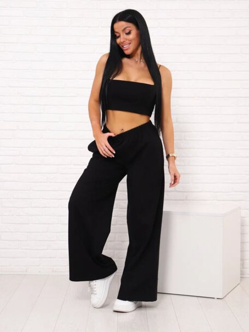 Брюки палаццо на резинке, Арт. 812