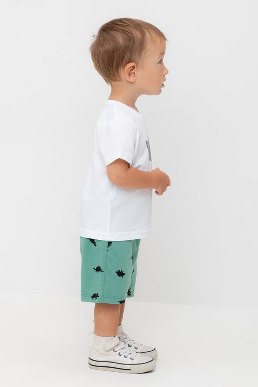 Crockid _ КР 400666/малахитово-зеленый,дино к558 шорты д/мал яс  фото 4