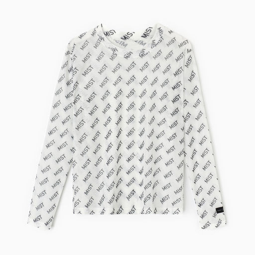 Лонгслив женский сетка MIST, белый, размер 40-42 (XS-S)