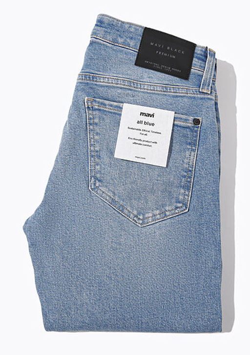 Kvnc Mavi Black Golgeli Ac?k Indigo Mavisi Jean Pantolon  фото 9