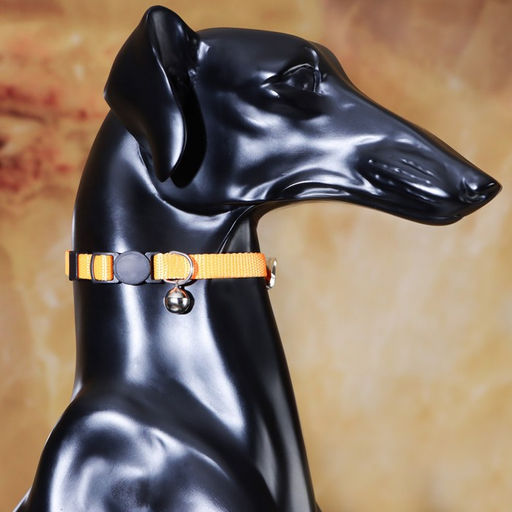 Ошейник кошачий Бантик со стразами, 30 х 1 см, оранжевый - Пижон фото 7