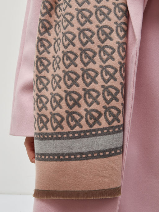 В составе шерсть и кашемир! теплый двусторонний палантин - Tantino фото 3