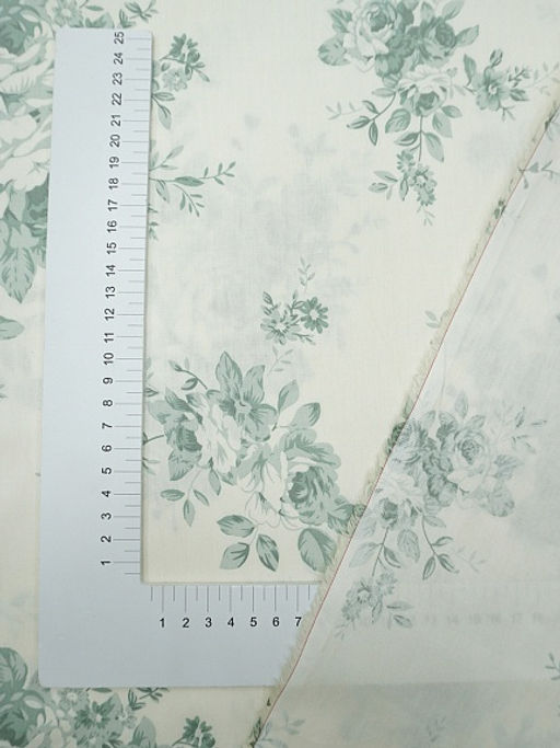 Сатин Букет мечты цв.мятная дымка, (комп), ш.2.5м, хлопок-100%, 110гр/м.кв - Купава фото 3