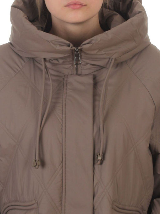 8010 LT. BROWN Куртка демисезонная женская (100 гр. холлофайбер) - Fashion фото 5