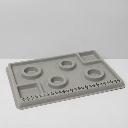 Подставка универсальная для украшений QF. Трафарет, 20?29?2 см, серая