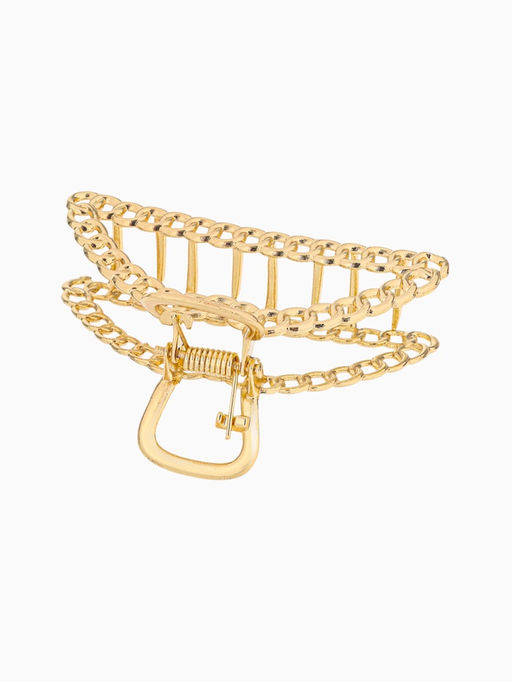 Цена за 2 шт. Крабик для волос «Дороти», контур, 7 см, золото