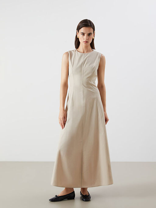 Bisiklet Yaka Poplin Belden Oturtmal? Elbise