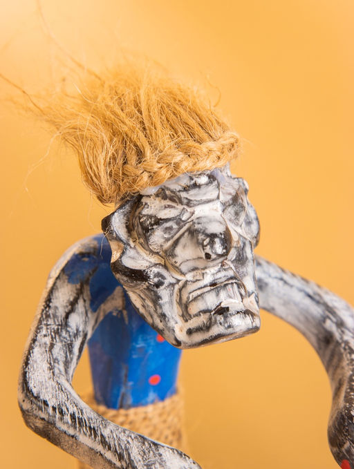 Сувенир «Абориген барабанщик», 9×9×21 см, дерево