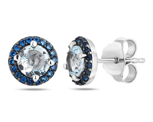 Серьги, топаз , нанотопаз, Вербена